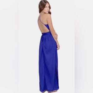TOBI Indigo x back maxi dress small